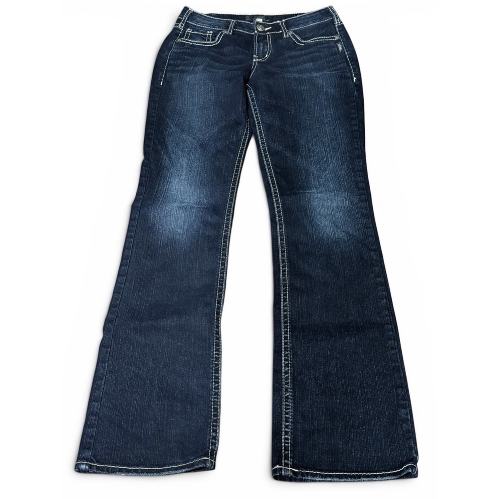 Silver Suki High Slim Boot Jeans Womens W30 L33 Dark Wash Bootcut